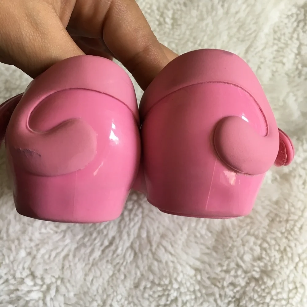 Mini Melissa Pink Cat Girls Shoes Size 7